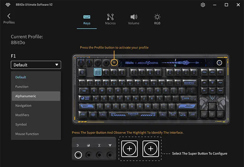 Teclado Mecânico Retro (Mechabreak Panther Edition - Sem Fio)