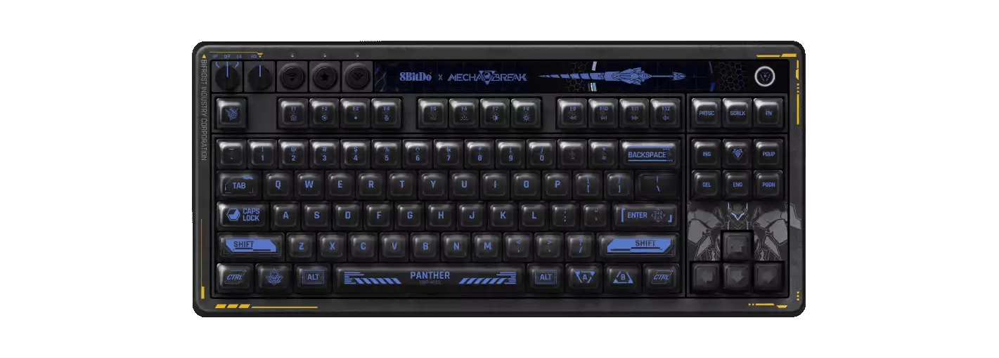 Teclado Mecânico Retro (Mechabreak Panther Edition - Sem Fio)
