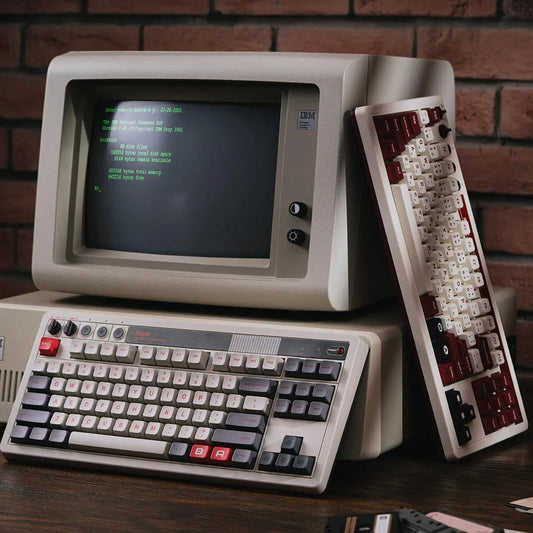Teclado Mecânico Retro (Sem fio 2.4Ghz)