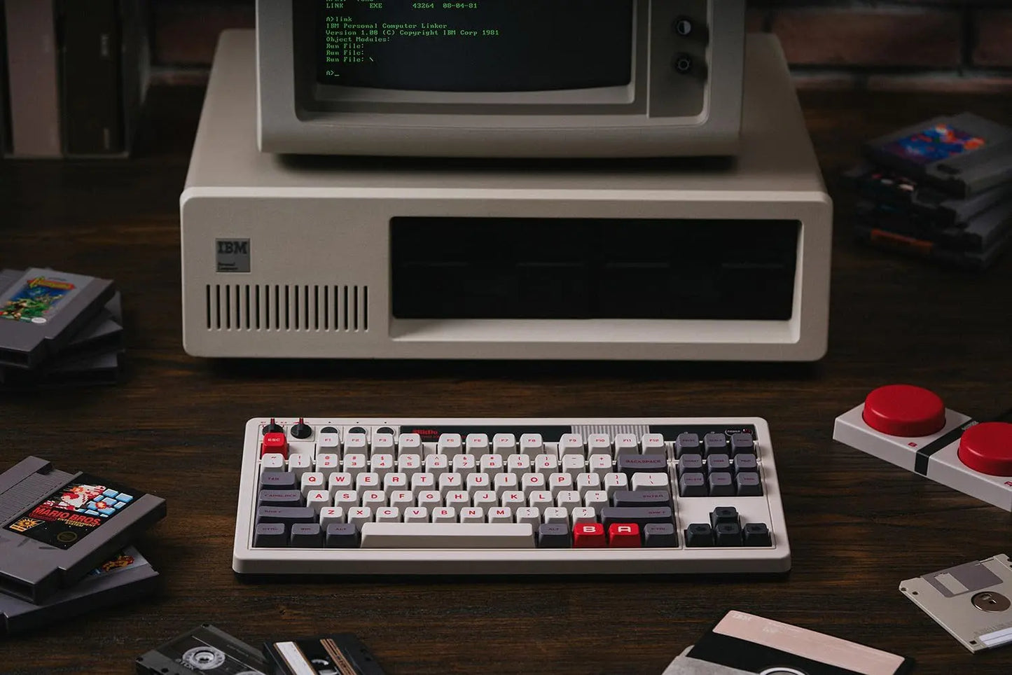 Retro Mechanical Keyboard (2.4Ghz Wireless)