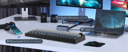 Teclado Mecânico Split65 (Sem fio 2.4Ghz)