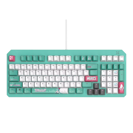 Teclado Mecânico TX98 - Edição Limitada Hatsune Miku