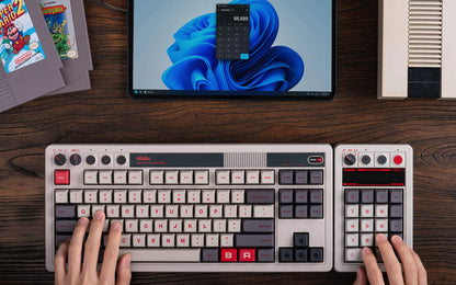 Teclado numérico retro (inalámbrico de 2,4 GHz)