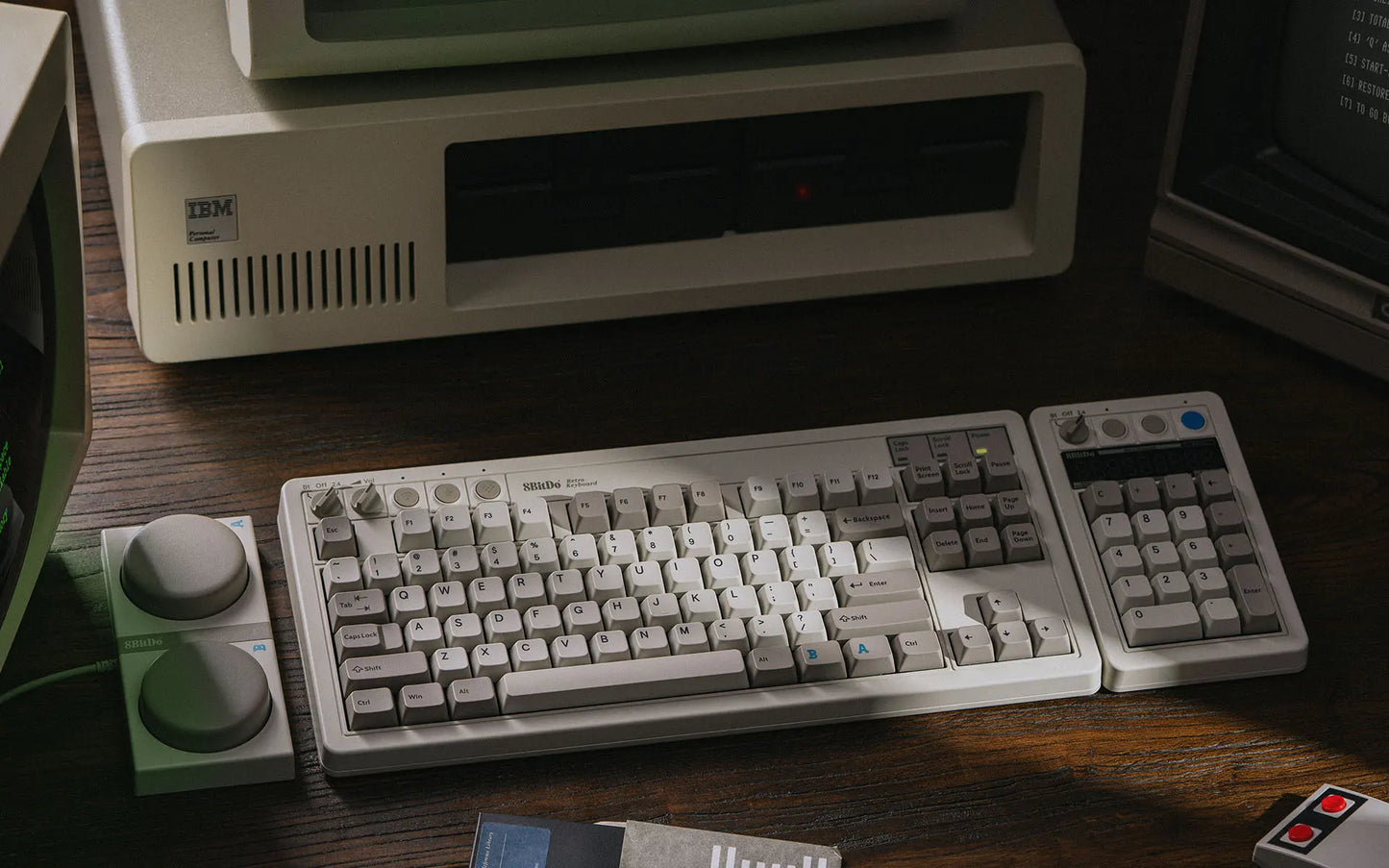 Teclado numérico retro (inalámbrico de 2,4 GHz)