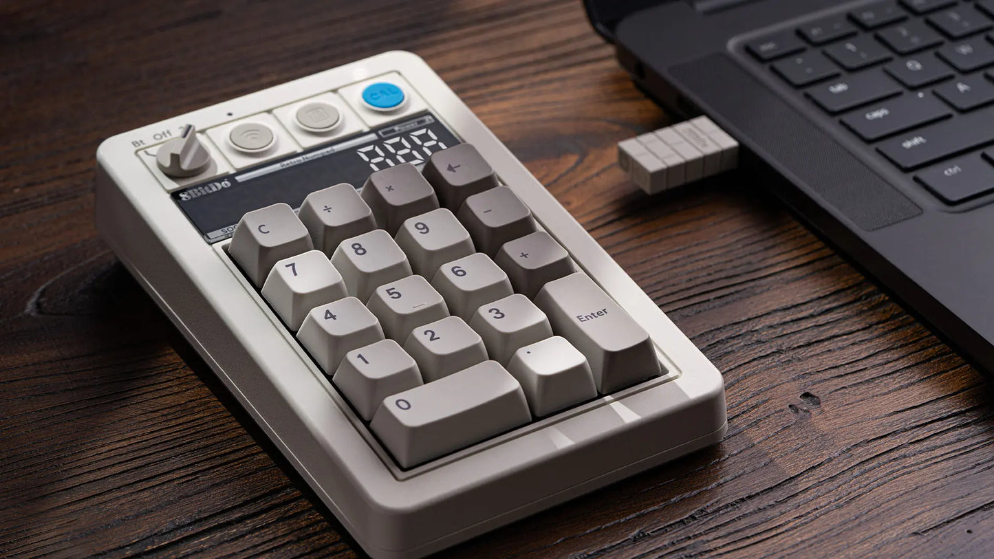 Teclado numérico retro (inalámbrico de 2,4 GHz)