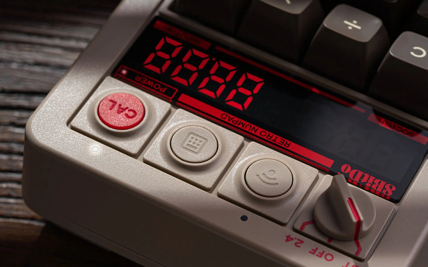 Teclado numérico retro (inalámbrico de 2,4 GHz)
