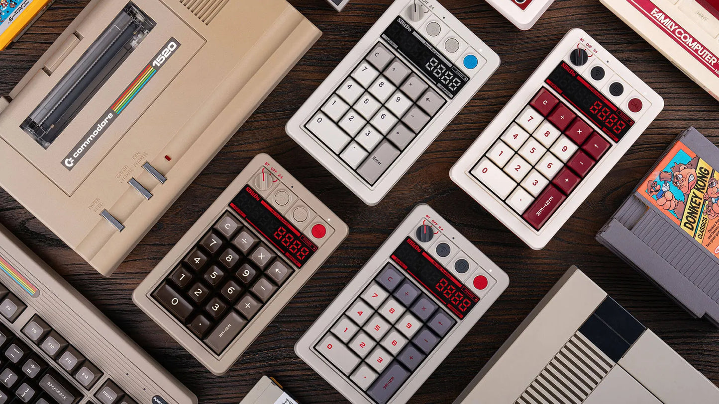 Teclado numérico retro (inalámbrico de 2,4 GHz)