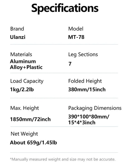 Tripé Dinâmico MT-78 (1.85m)