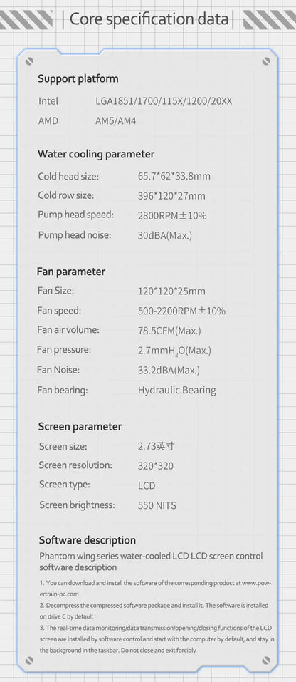 Watercooler HuanYi S360 LCD (360mm)