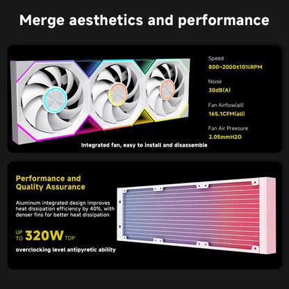 Watercooler Pro Flow 360 LCD (360mm)