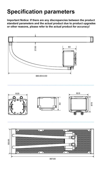 Watercooler TF3-360SC LCD (360mm)